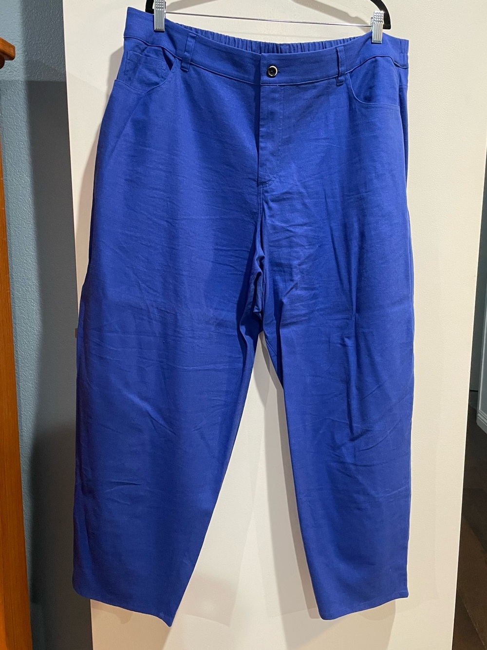 Universal Standard Royal Blue Linen Blend Pants